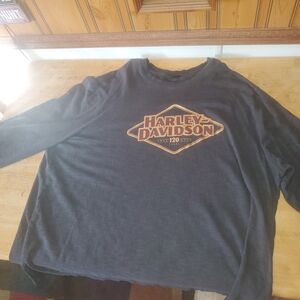 Harley-Davidson Men's Charcoal Long Sleeve Tee